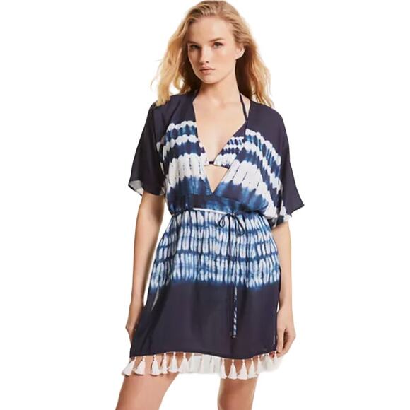 Michael Kors Tassel-Tie Caftan Cover-Up - Picture 1 of 11